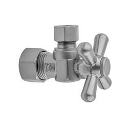 Copper x 1//2 O.D White Jaclo 630-WH Angle Pattern 1//2 Nom Compression Valve with Standard Cross Handle